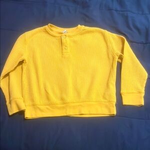 Yellow Kids Long Sleeve Shirt
